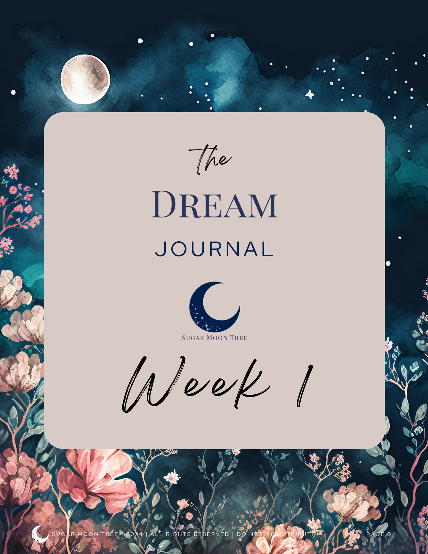 Sugar Moon Tree Dream Journal - Explore Your Subconscious Mind