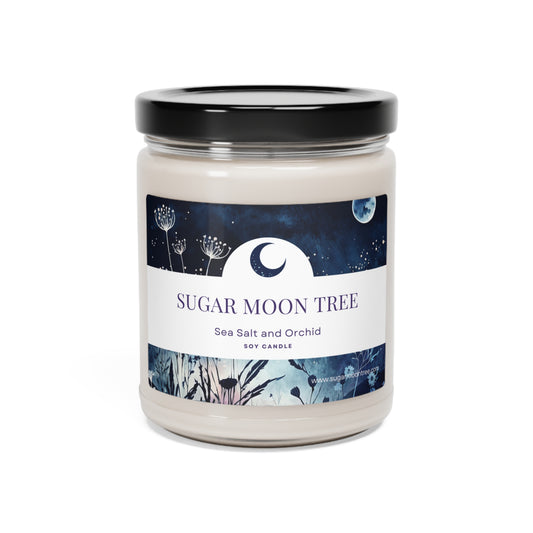 Sea Salt and Orchid Scented Soy Candle, 9oz