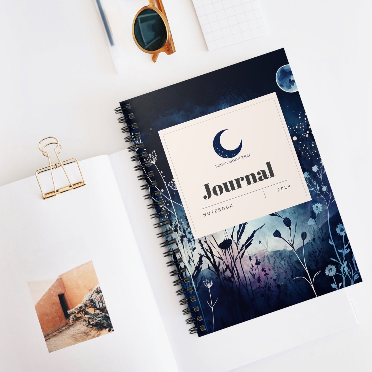 Sugar Moon Tree Signature Spiral Notebook - Ruled Line