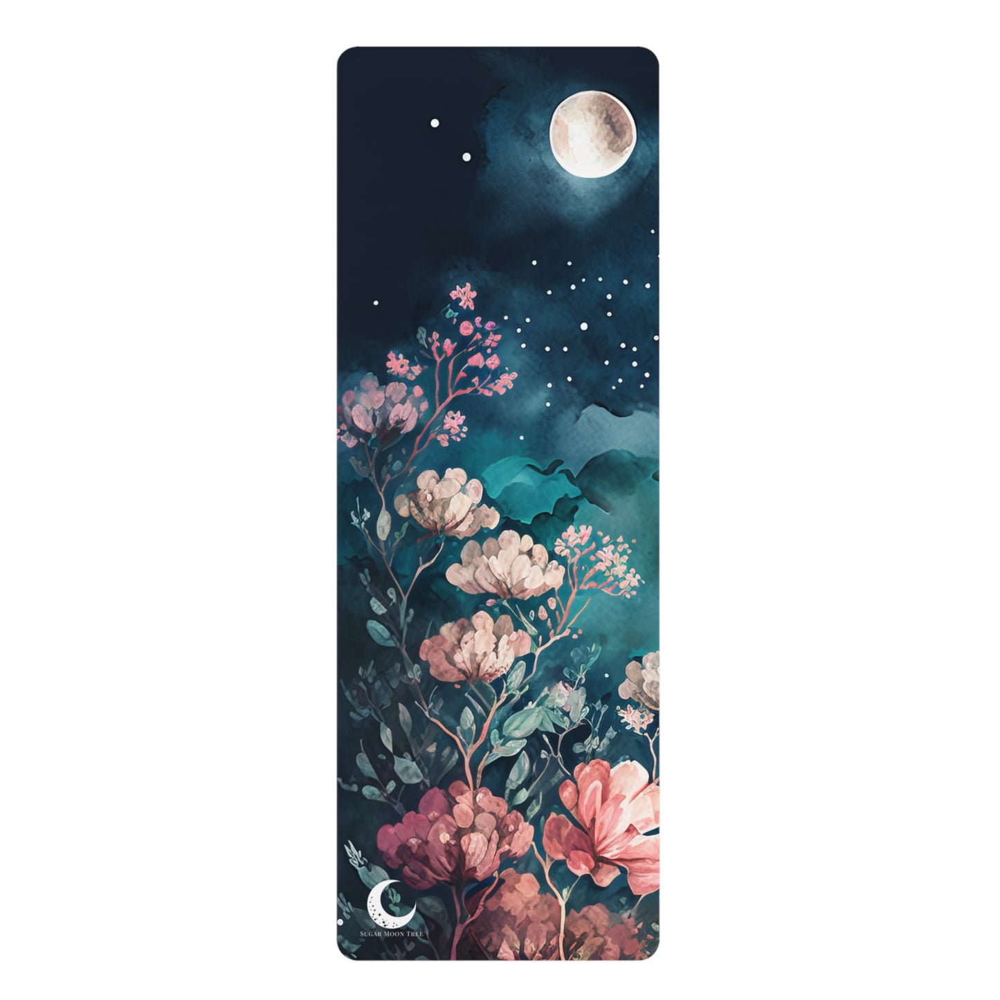 Sugar Moon Tree Orange Blossoms Rubber Yoga Mat